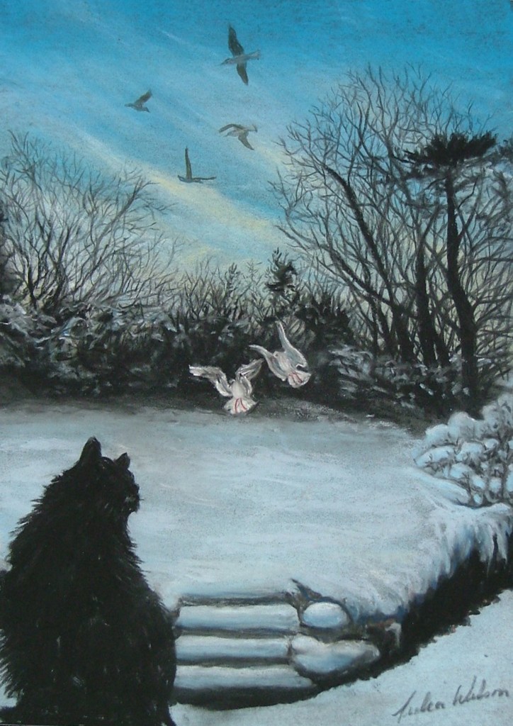 Snowy garden